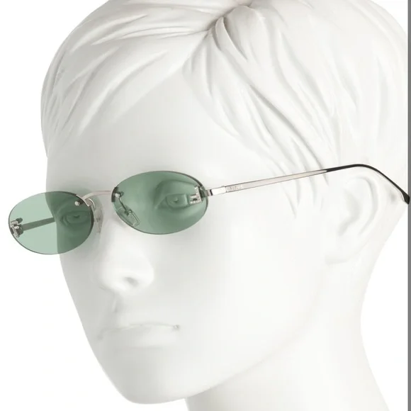 Fendi Fe50140u Fendigraphy Oval Silver Glasses - NWT Fendi Fendigraphy FE50140U 016 Glasses - US main image 4